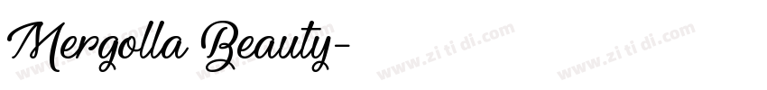 Mergolla Beauty字体转换